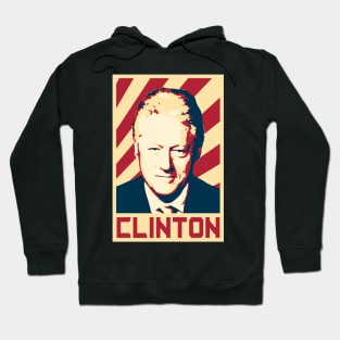 Bill Clinton Retro Propaganda Hoodie